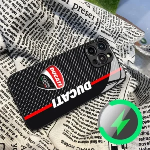 Motorcycle Racing Ducaties Phone Case for Iphone 16 15 14 12 11 13 Pro Max Mini Puls Magnetic attraction glass Cover