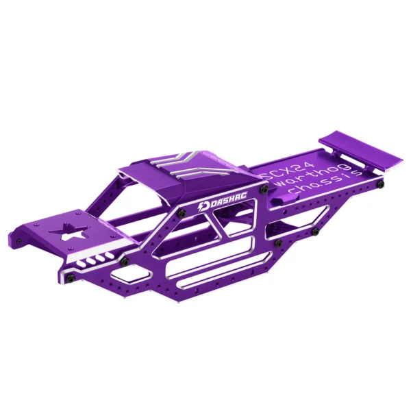 DashRC SCX24 Warthog LCG Chassis Frame Kit Aluminum Body Shell Rocks Cage Buggy Chassis for 1/24 RC Rock Crawler SCX24 - Image 8