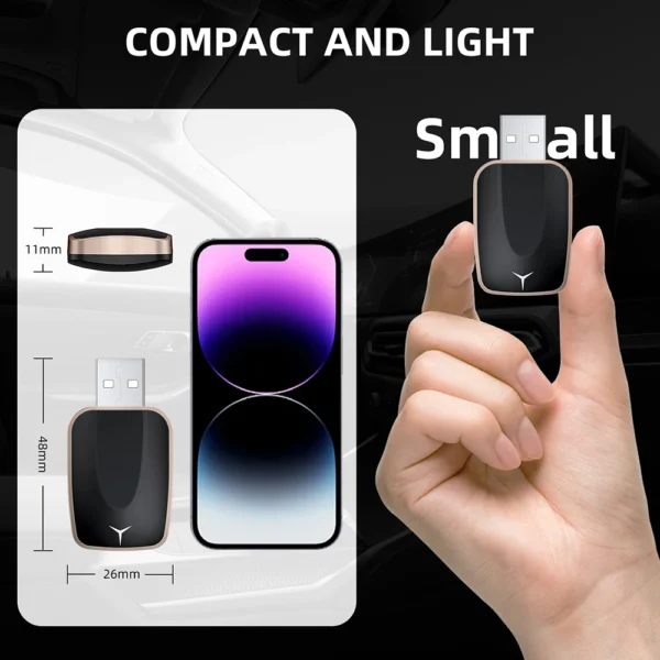 2in1 Wireless CarPlay Dongle Wireless Android Auto Adapter AI Smart Box Car Intelligent Systems For Car With Wired CarPlay - Image 5