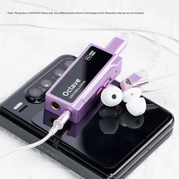 NICEHCK Octave Headphone Converter ES9039Q2M DAC Chip SGM8262 Decoding Amplifier 3.5mm&4.4mm Output 550mW Support PCM 768kHz DSD - Image 2