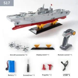 [S17] JJRC New 2.4g Remote Control Dual Motor Drift Simulation Destroyer Model High Speed Rc Remote Control Ship Summer Hot Toy
