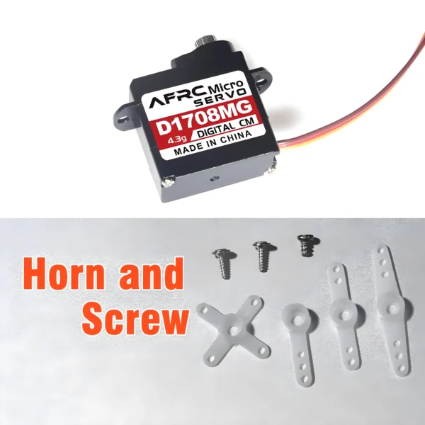 AFRC D1708MG Metal Gear 4.3g Micro Digital Servo - Image 6