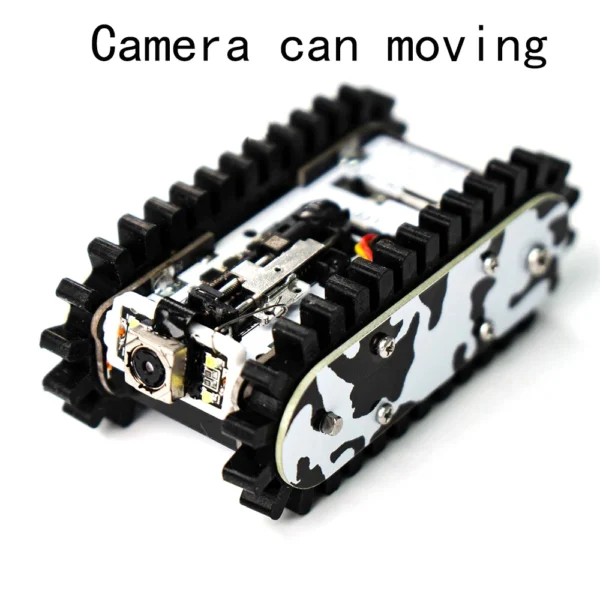 [Moving camera car] Esp32 Remote Control Tank Model Metal Chassis Tractor Crawler Balance Car Mount Truck Robot Chassis for Wifi RC Scout Robot Car