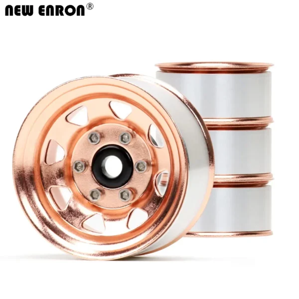 46mm Aluminum Alloy 1.55 inch Beadlock Wheel Hub Rim for RC Car 1/10 D90 TF2 Tamiya CC01 LC70 MST JIMNY Axial 90069 - Image 3
