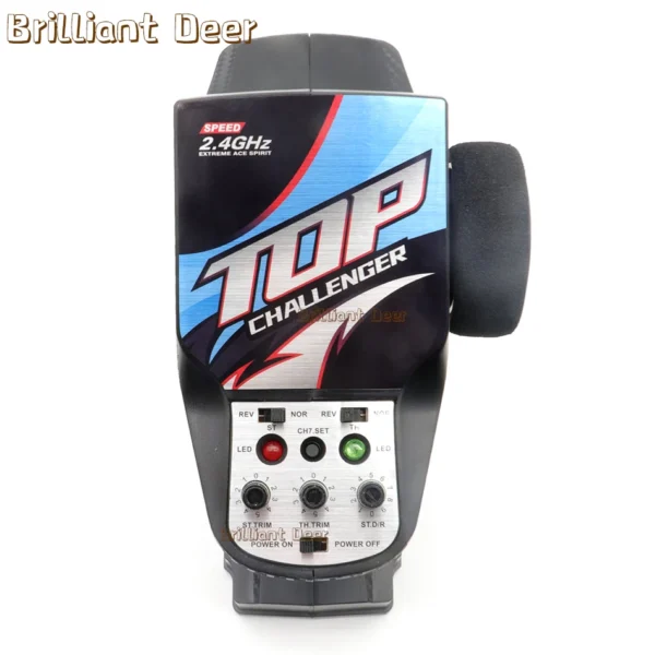 2.4GHZ 7CH Radio System Transmitter Receiver with Remote Control Led Light Winch Channels Upgrade Parts For RC Car Boat Tank - Image 4