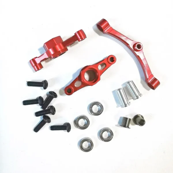 TT 02 CNC Aluminum Crank Steering Arm with Bridge for 1:10 RC Car Tamiya TT02 - Image 4