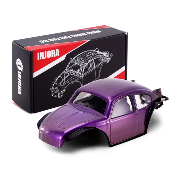 INJORA BUG24 Body with Roll Cage for 1/24 Axial SCX24 C10 JLU Bronco Base Camp 4Runner - Image 8