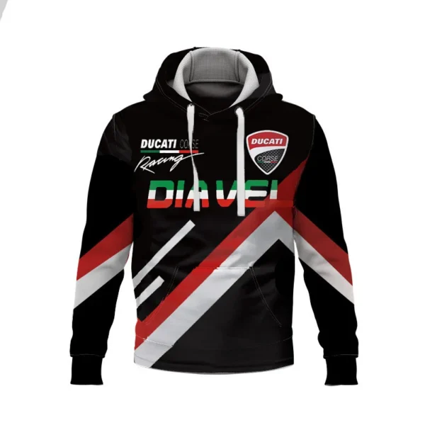 Hot Selling Ducati Racing Printed Pattern Men's Fashion Hoodie Daily Street Trend Comfortable Top Large Size Outdoor Sport Suit - Image 3