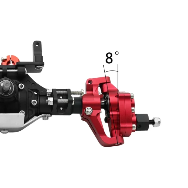 Front and Rear Portal Axle CNC Aluminum Alloy Anodized for 1/10 RC Rock Crawler Axial SCX10 II Spiral Gear 90046 90047 D90 RC4WD - Image 6