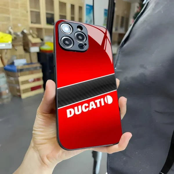 Motorcycle Racing Ducaties Phone Case for Iphone 16 15 14 12 11 13 Pro Max Mini Puls Magnetic attraction glass Cover - Image 8