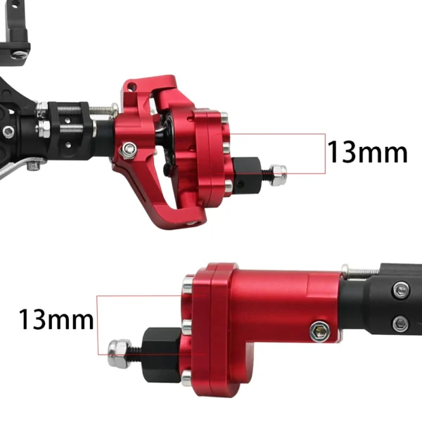 Front and Rear Portal Axle CNC Aluminum Alloy Anodized for 1/10 RC Rock Crawler Axial SCX10 II Spiral Gear 90046 90047 D90 RC4WD - Image 4