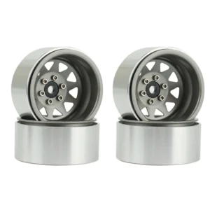 4PCS Deep Dish Wagon 1.9 Metal Beadlock Wheel Hub Rim for 1/10 RC Crawler Axial SCX10 90046 Traxxas TRX4 RC4WD D90