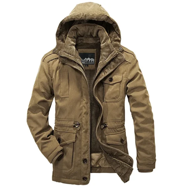 New Parka Men Coats Winter Jacket Men Thicken Hooded Waterproof Outwear Warm Coat Casual Mens Jackets Overcoat Fur Thick coats - Image 4