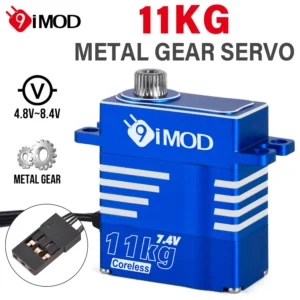 9IMOD RC Digatal Servo 11KG Coreless Metal Gear Servo 4.8 8.4V for 1/8 1/10 1/12 1/18 RC Car RC Helicopter DIY Accessories