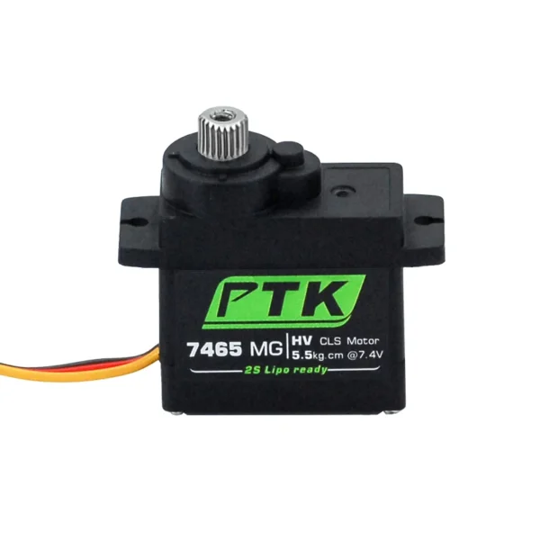 PTK 7465W MG 9g digital servo Metal gear waterproof HV 5kg fixed wing RC Car Helicopter Robot servo 180ﾂｰ 1/8 servo