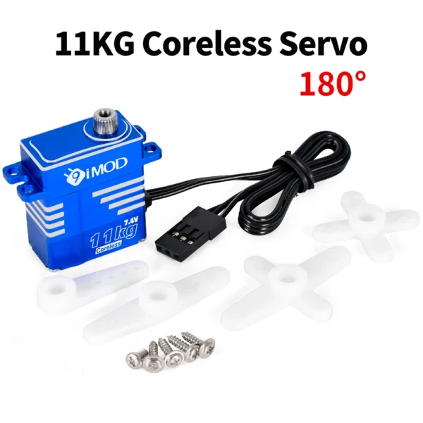 9IMOD RC Digatal Servo 11KG Coreless Metal Gear Servo 4.8 8.4V for 1/8 1/10 1/12 1/18 RC Car RC Helicopter DIY Accessories - Image 7