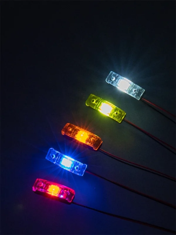 JUWUBA Width Warning Light Spotlight Clearance Light For 1/14 Tamiya Rc Model Toy Truck For 770s Actros Arocs MAN Accessories - Image 6