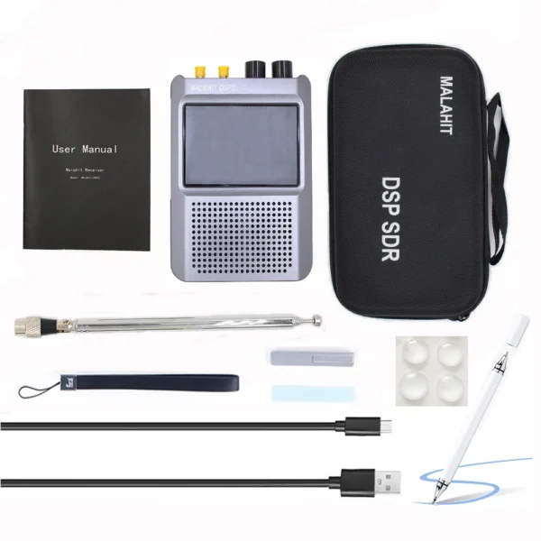DSP2 SDR Malachite Radio Receiver 10kHz 380MHz 404MHz 2GHz Radio Speaker 5000mAh Battery Adjustable Filter 3.5 inch Touch LCD - Image 3