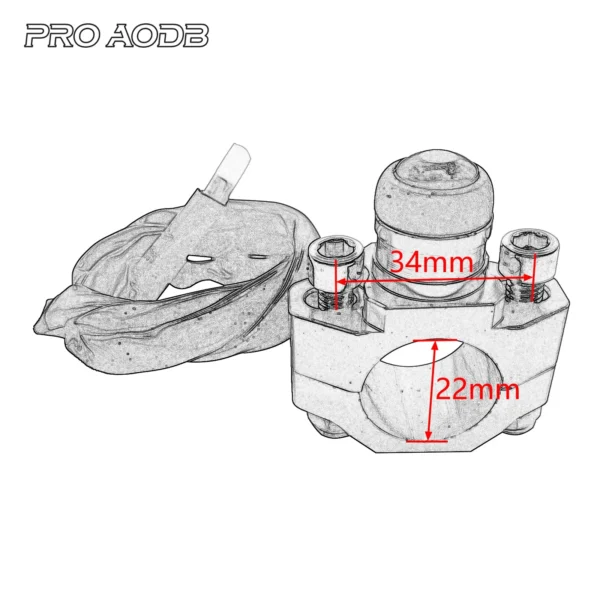 CNC Stop Start Kill Switch Button With Rotating Bar Clamp For YAMAHA KTM HONDA CRF YZF EXC WRF XCF 125 250 Motorcycle Universal - Image 4