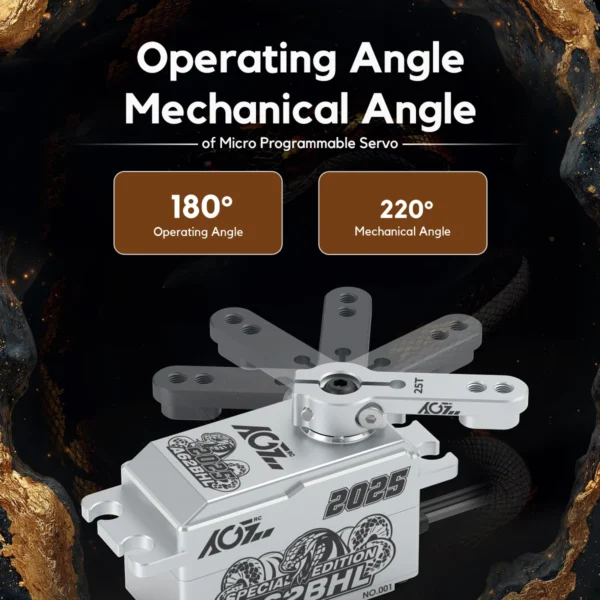 AGFRC A62BHL 2025 Special Edition Metal Case Brushless Low Profile High Speed Servo - Image 2