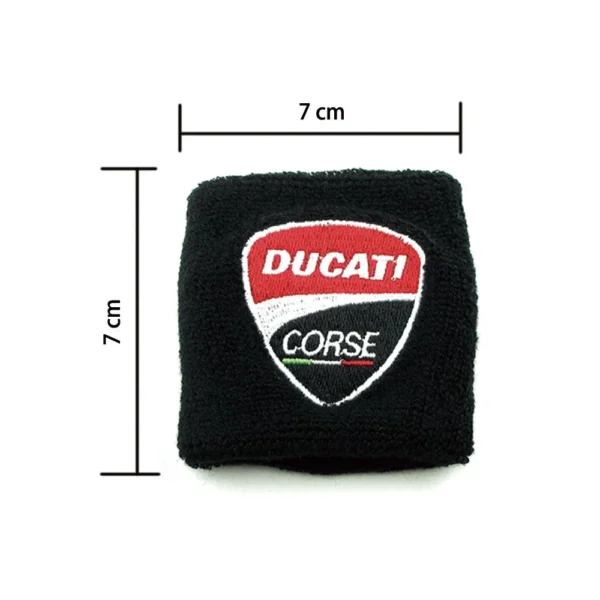 Motorcycle Embroidery Front Fluid Oil Brake Reservoir Sock Cover for Ducati Monster Panigale Diavel Superleggera V4 V2 Scrambler - Image 4