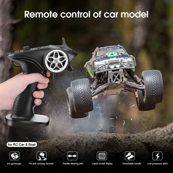 TX4 2.4GHz 4CH Radio System Transmitter Controller Remote Control w/ Receiver For RC Car Boat - Image 4