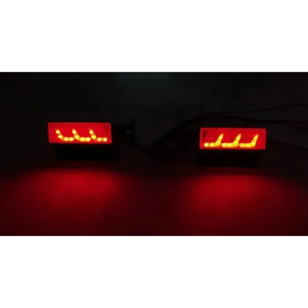 LED Simulation Metal Taillight for 1/14 Tamyia Rc Truck Scania Man 620 1851 3363 56352 Diy Parts - Image 3