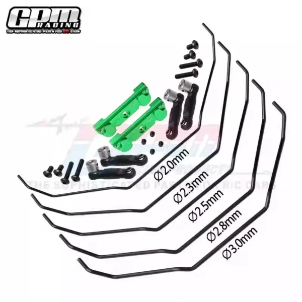 GPM Aluminum 7075 Front / Rear Anti roll Bar 10295 For TRAXXAS 1/8 6S MAXX SLASH Big Rat - Image 6