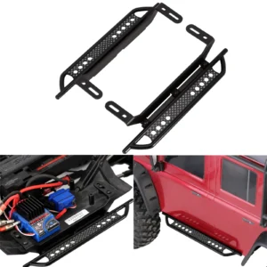 INJORA TRX4 Rock Pedal Metal Sliders 2PCS Black for 1/10 RC Crawler Car TRX 4 Upgrade Parts