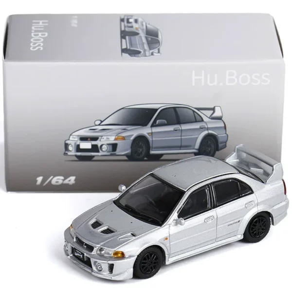 Hu.Boss 1/64 Lancer Evolution Ⅴ Sports Car Diecast Model Car Metal Chassis Shock Absorption Collection Model Ornaments - Image 6