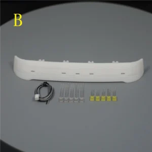 [B  for Volvo] LED 1 Set Simulation Plastic White Sun Visor for 1/14 Tamiya RC Truck Car Scania 770S BENZ 3363 VOLVO FH16 MAN Diy Parts Toys