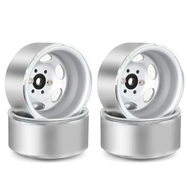 RC 4pcs Metal Deep Dish 1.9” Beadlock Wheel Rim Negative Offset for 1/10 RC Crawler Car Axial SCX10 Pro Capra Traxxas TRX4 D90 - Image 2