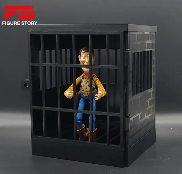 1/12 Scale male female dolls Cage Prison Scene Accessories fit 6'' action figure body model