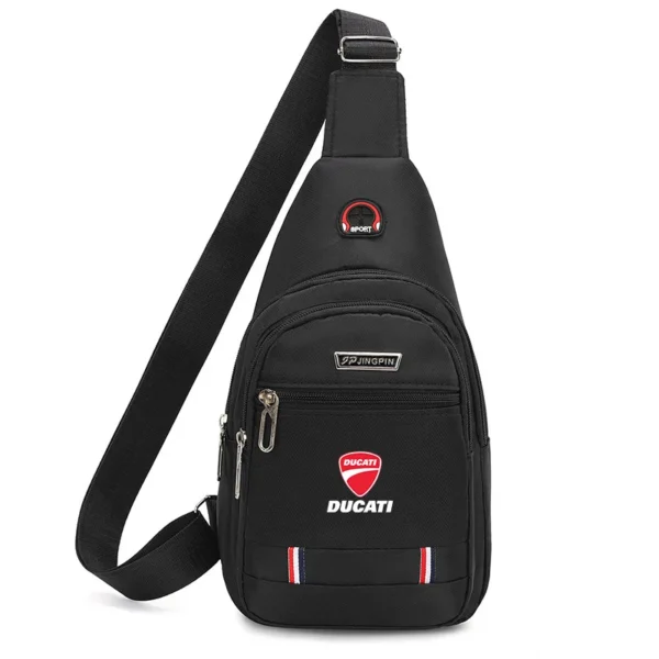 Motorbike Logo Men's Shoulder Wallet Multi Use Card Case Coin Purse Travel Bag for Ducati Monster Panigale Diavel V4 Scrambler - Image 2