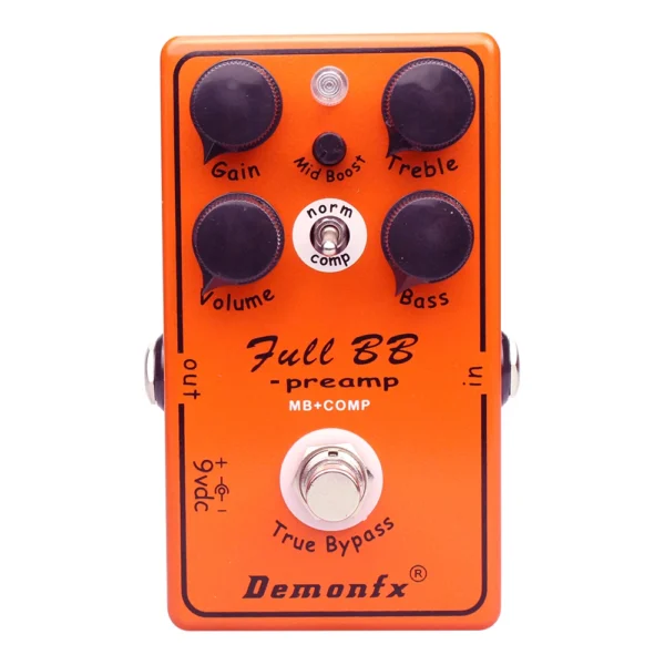 [FULLBB] Demonfx High quality Guitar Effect Pedal Wah Distortion Overdrive Delay Reverb Compressor Booster Pedal