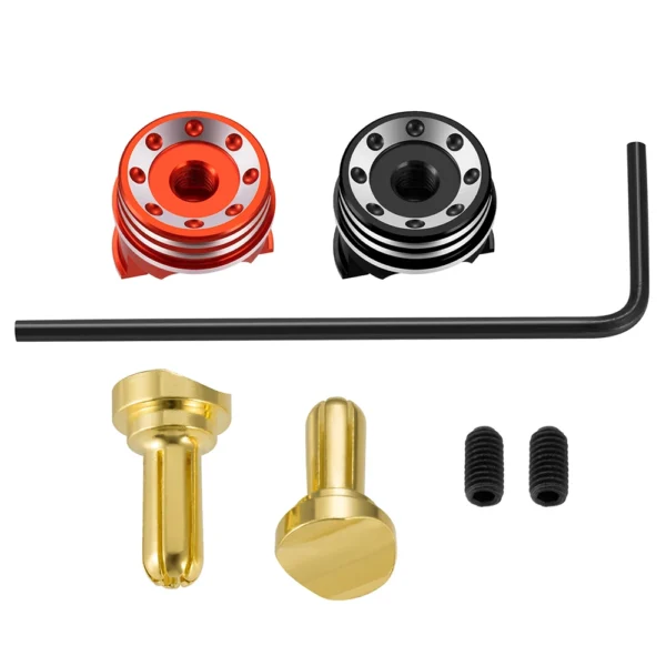 AXSPEED 1Set 4.0mm/5.0mm Brass Bullet Banana Plug RC Car Lip Battery Connector with Metal Heat Sink for RC Model Cars - Image 7