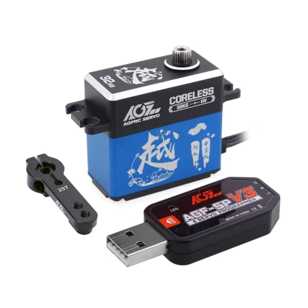 Special Offer AGFRC A73CHLW 32KG Digital Coreless High Torque 1/10 HV Programmable Waterproof Servo For 1/10 RC Car Crawler Boat - Image 10