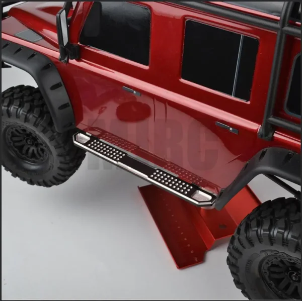 2PCS Metal Black Side Pedal Rock Sliders for 1/10 RC Crawler Car Trax TRX4 TRX 4 - Image 3