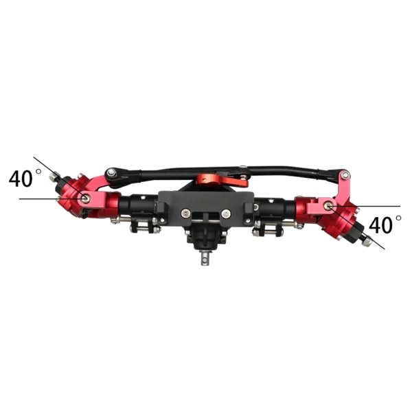 Front and Rear Portal Axle CNC Aluminum Alloy Anodized for 1/10 RC Rock Crawler Axial SCX10 II Spiral Gear 90046 90047 D90 RC4WD - Image 5