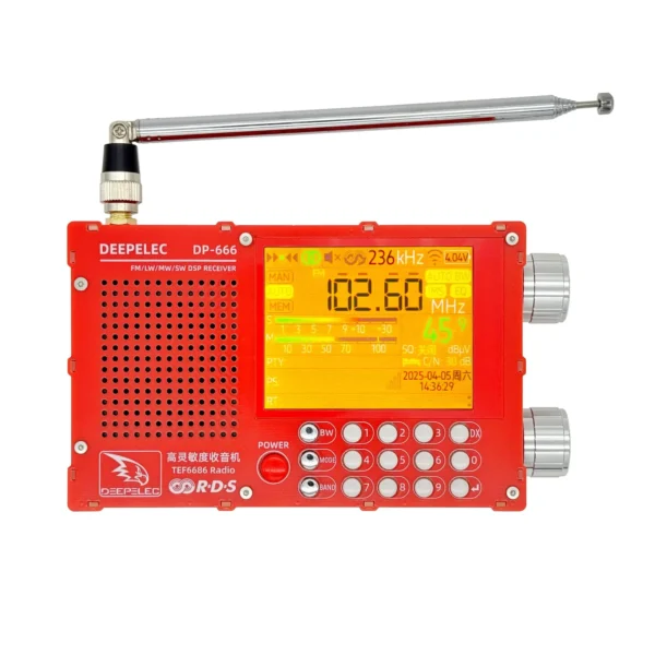 DP 666 TEF6686 Radio High Sensitivity Full Band FM AM LW MW SW Shortwave ESP32 RDS 2.8 inch IPS LCD DEEPELEC - Image 8