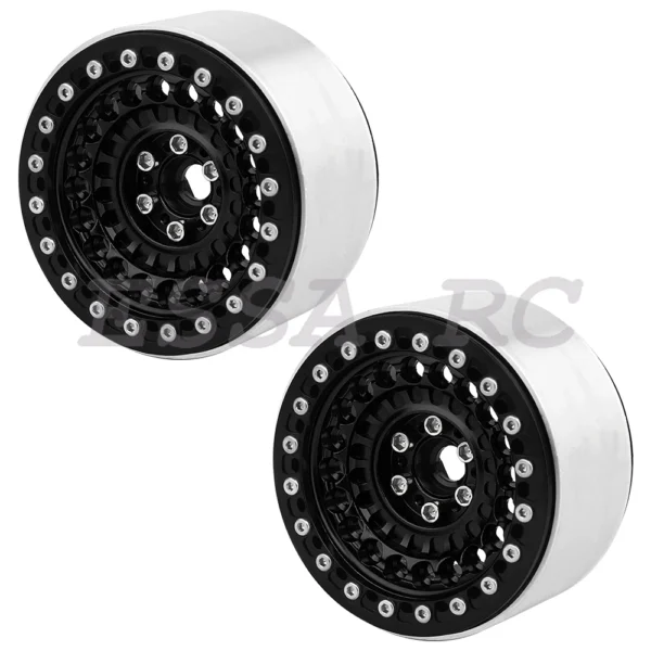 2/4Pcs 2.2 Inch Metal Alloy Beadlock Wheel Hub Rim Rims Aluminum Alloy for TRX4 TRX6 Axial SCX10 III 1/10 RC Crawler - Image 7