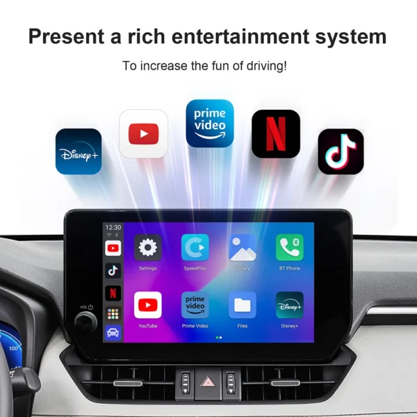 Carplay AI Box Android 13 2G+16G Wireless Android Auto Smart TV Box For Youtube Netflix Toyota Mazda Hyundai Haval GMC Ford MG VW Kia - Image 3
