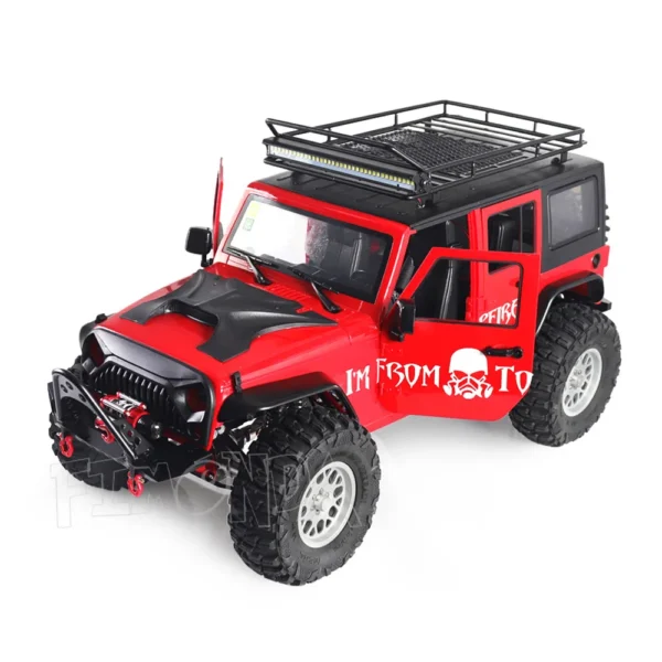313mm Wheelbase Jeep Wrangler JK Rubicon 4 Door Hard Body Shell Kit for 1/10 RC Crawler Car Axial SCX10 90046 90047 RGT EX86100 - Image 2