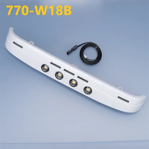 [B  for Scania 770s] LED 1 Set Simulation Plastic White Sun Visor for 1/14 Tamiya RC Truck Car Scania 770S BENZ 3363 VOLVO FH16 MAN Diy Parts Toys