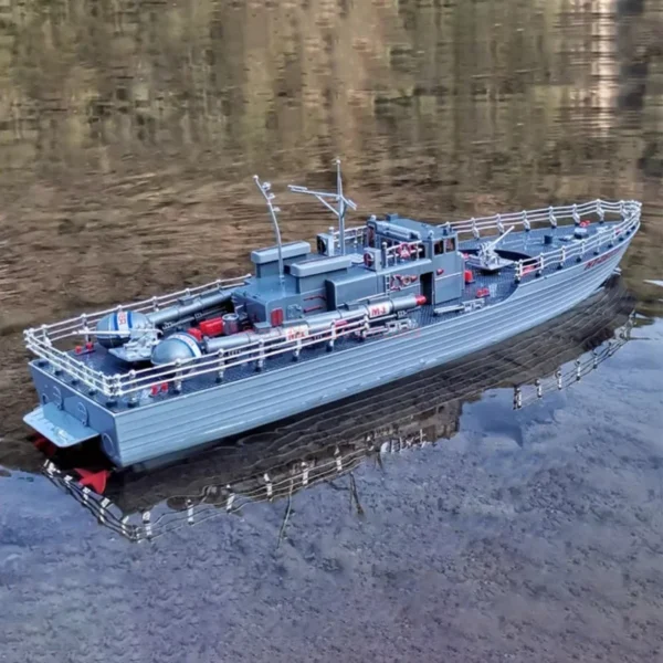 New Remote Controlled Warship Large Submersible Rc Electric Speedboat Military Toy Model Waterproof Charging Torpedo Ship Gifts - Image 5