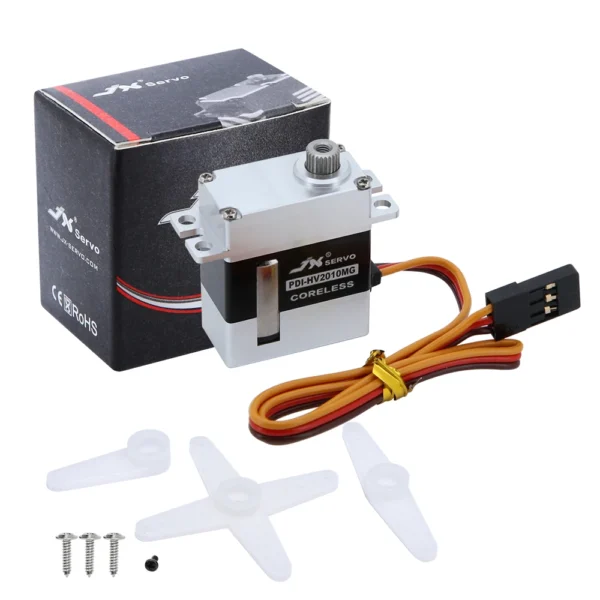 JX 2010MG 8.4V/11KG.CM high torque high precision hollow cup model helicopter robot digital tilt servo - Image 5