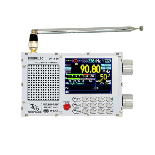 DP 666 TEF6686 Radio High Sensitivity Full Band FM AM LW MW SW Shortwave ESP32 RDS 2.8 inch IPS LCD DEEPELEC - Image 7