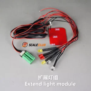 [Extended light set] scaleclub Tamiya 1/14 upgraded version of the new light set trailer dump truck truck container