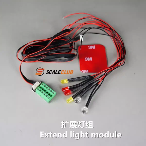 [Extended light set] scaleclub Tamiya 1/14 upgraded version of the new light set trailer dump truck truck container