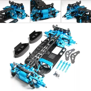 TT01 1/10 Aluminum Carbon Fiber Frame Chassis Upgrade RC Chassis Shaft Drive Touring Car for Tamiya TT01 Frame Kit Shaft Drive